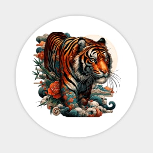 japanese tiger tattoo Magnet